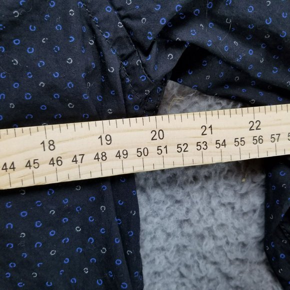 American Eagle Outfitters Shirt Mens Medium Black Cotton Long Sleeve Vintage Fit - Picture 9 of 12